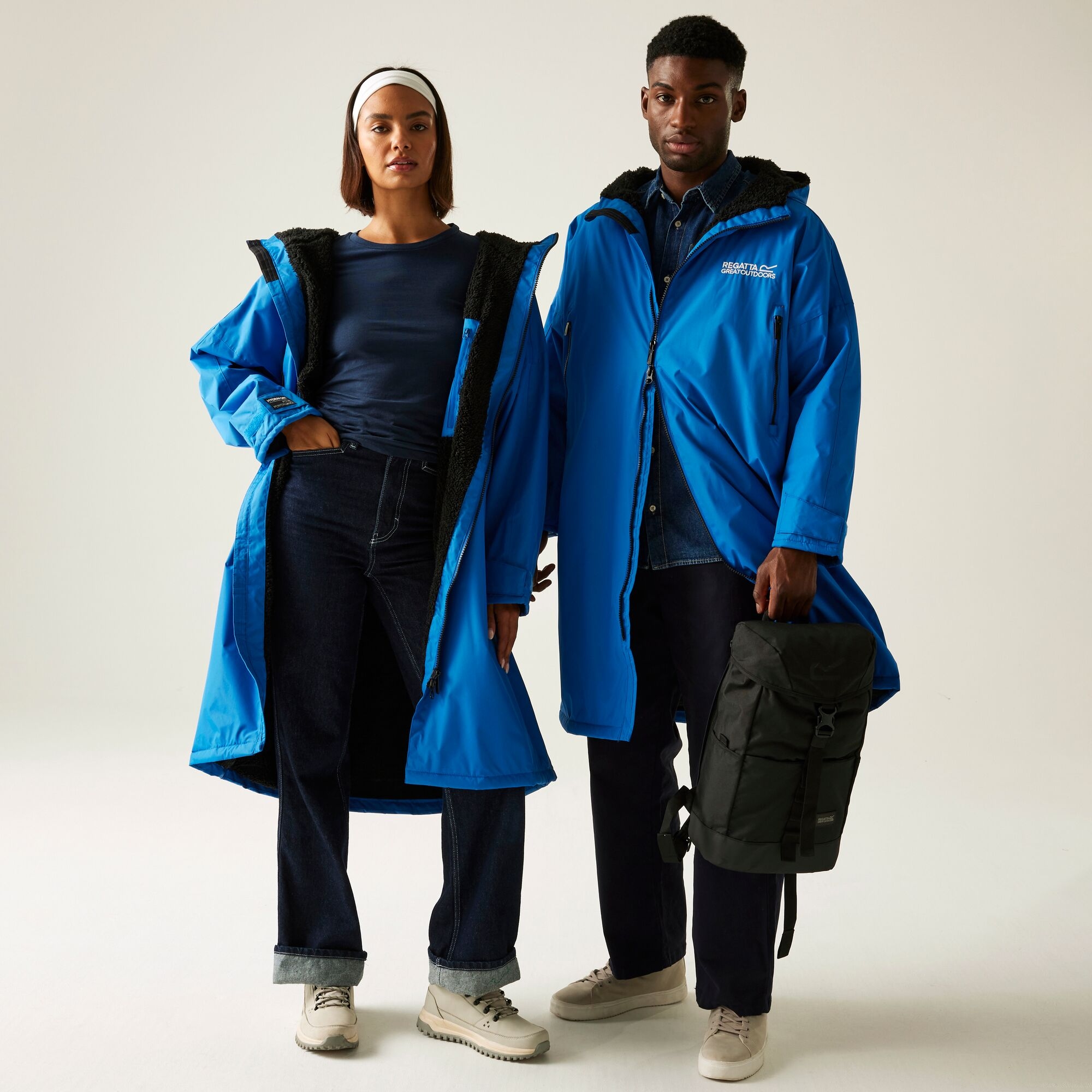 Regatta Płaszcz unisex plażowy wodoodporny Changing Robe Niebieski