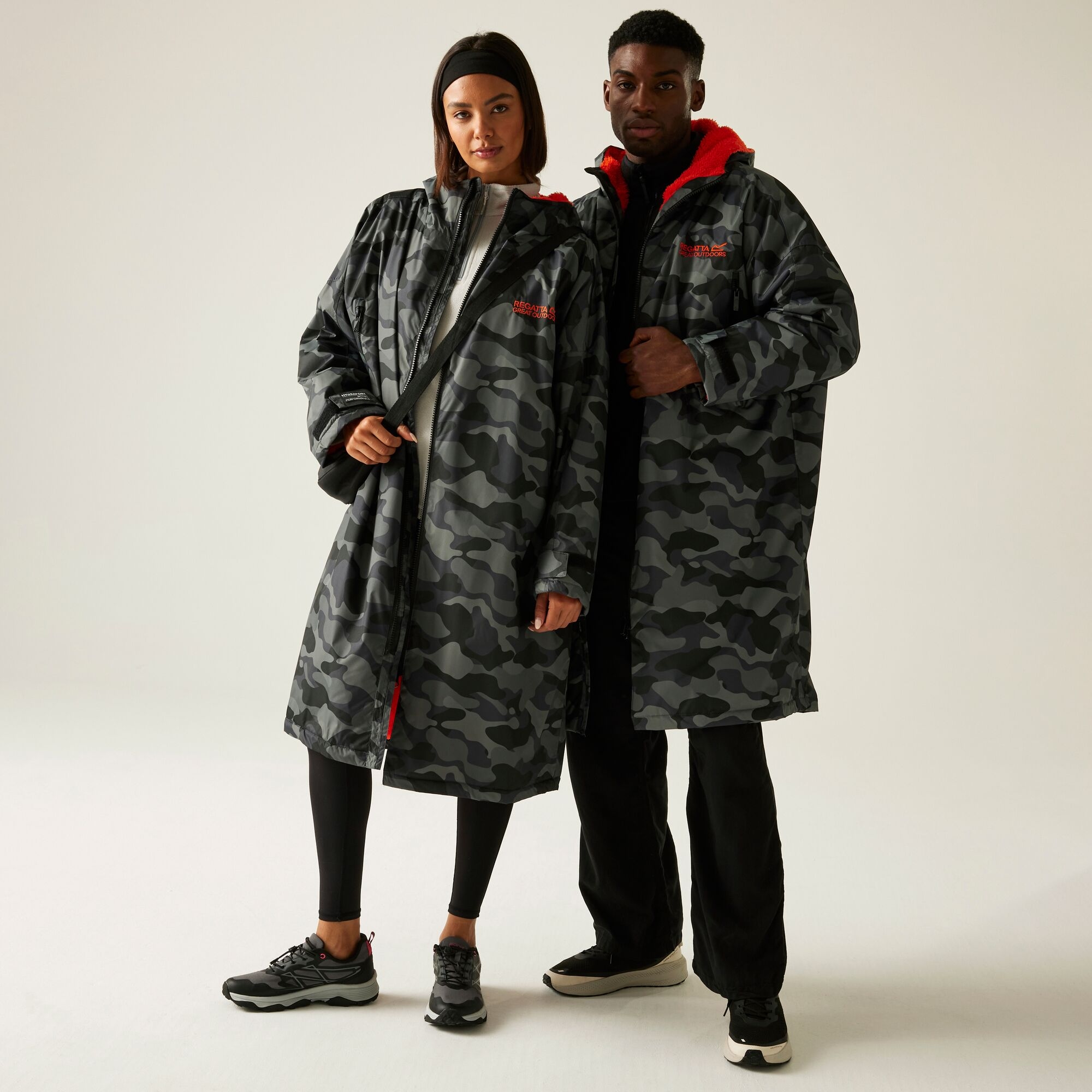Regatta Płaszcz unisex plażowy wodoodporny Changing Robe Szary