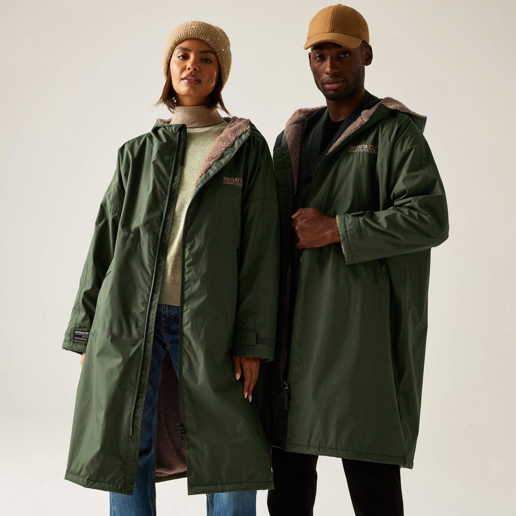 Regatta Płaszcz unisex plażowy wodoodporny Changing Robe Zielony