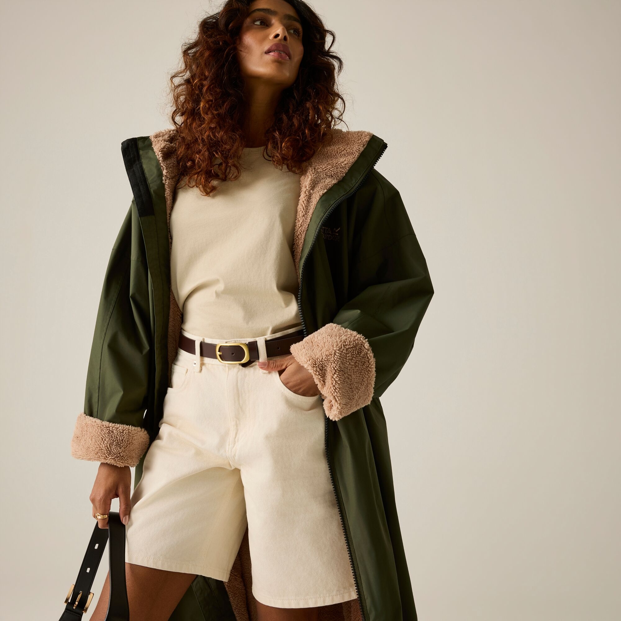 Regatta   Płaszcz do przebierania unisex wodoodporny Changing Robe Zielony