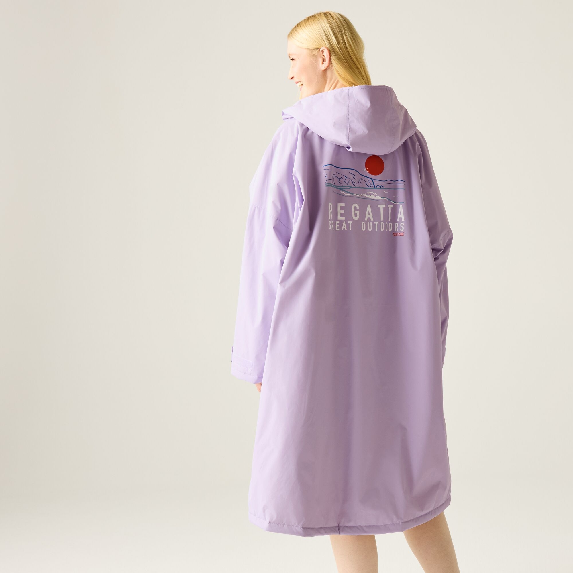 Regatta   Płaszcz do przebierania unisex wodoodporny Changing Robe Fioletowy