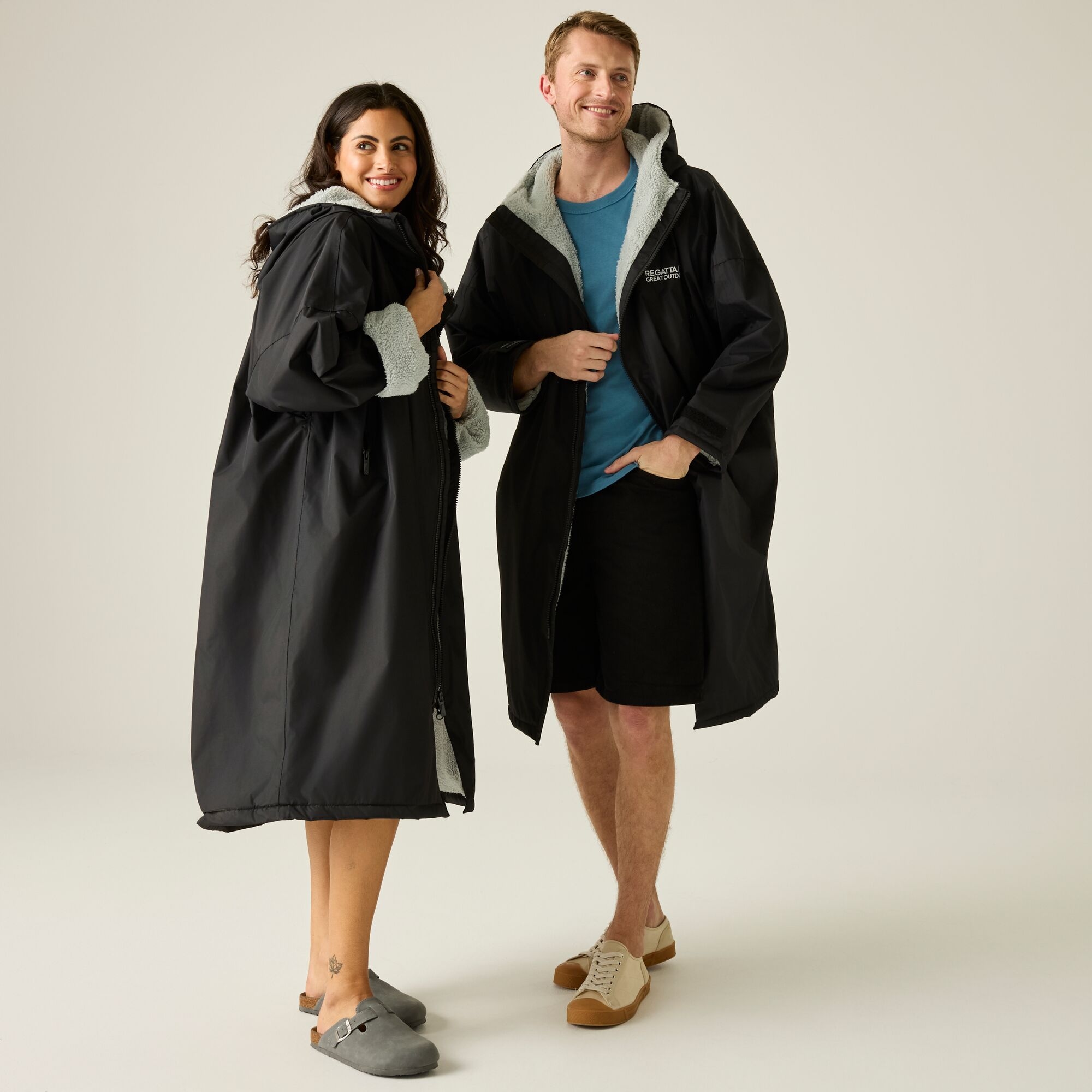 Regatta   Płaszcz do przebierania unisex wodoodporny Changing Robe Czarny
