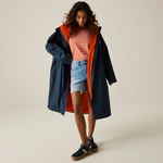 Navy Rusty Orange Lining