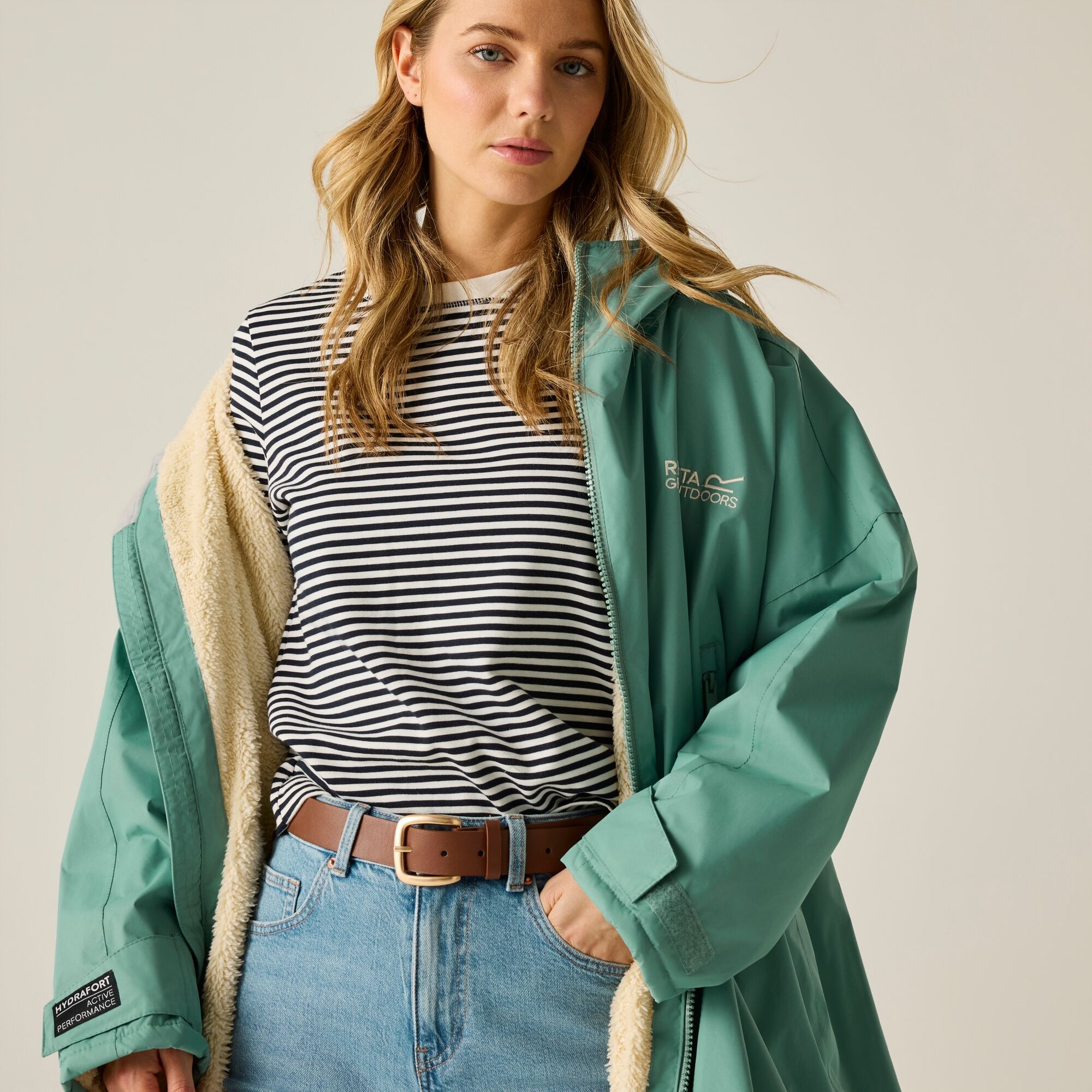 Regatta   Płaszcz do przebierania unisex wodoodporny Changing Robe Zielony