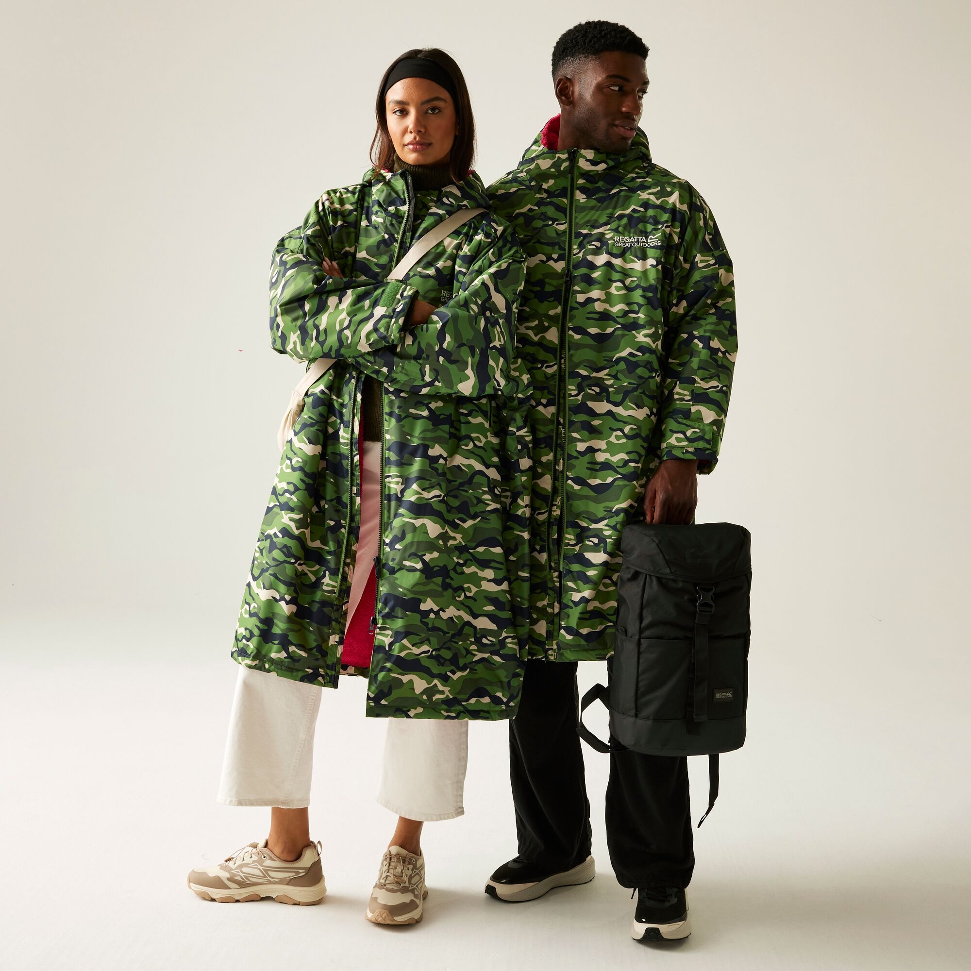 Regatta Płaszcz unisex plażowy wodoodporny Changing Robe Jasnozielony