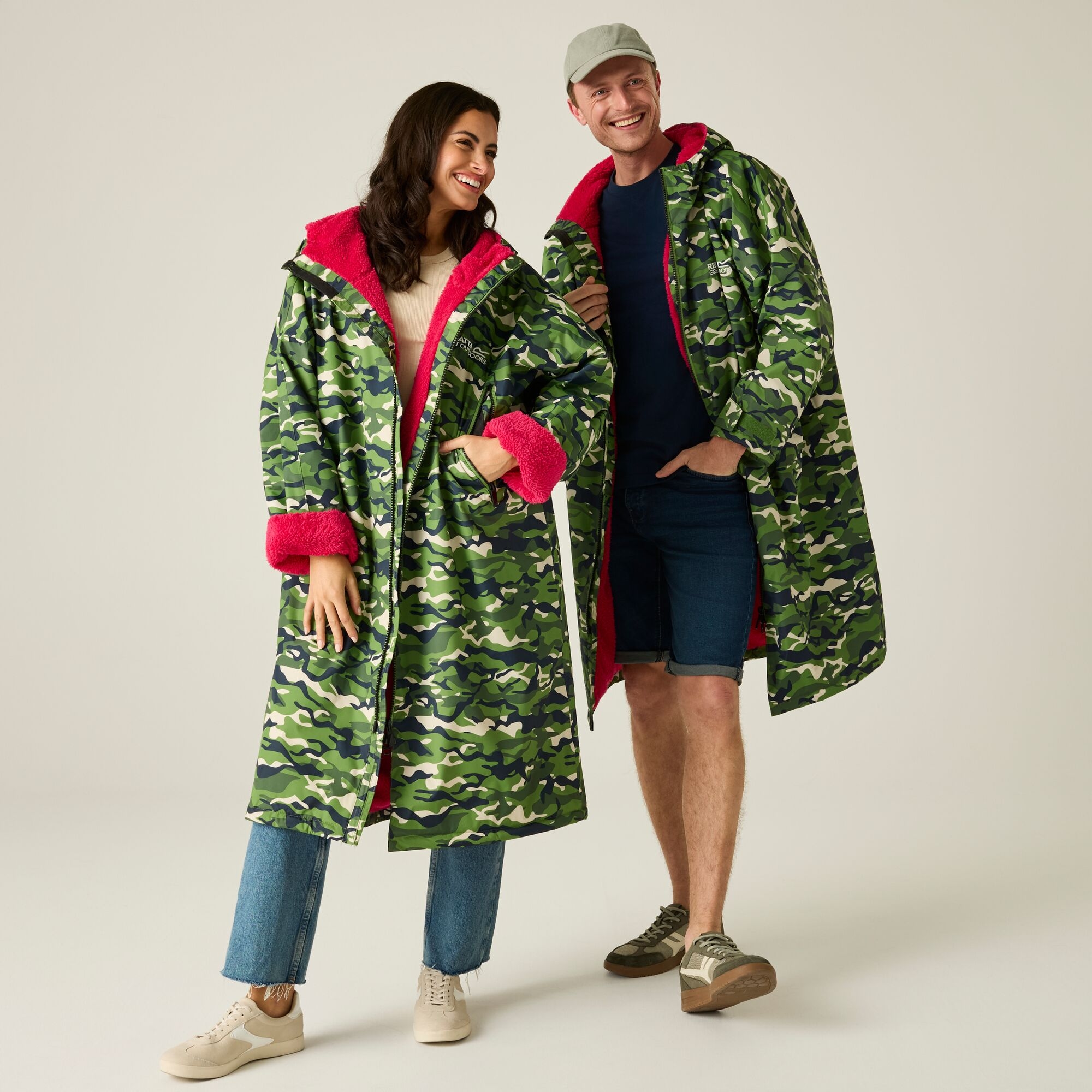 Regatta Płaszcz do przebierania unisex wodoodporny Changing Robe Zielony