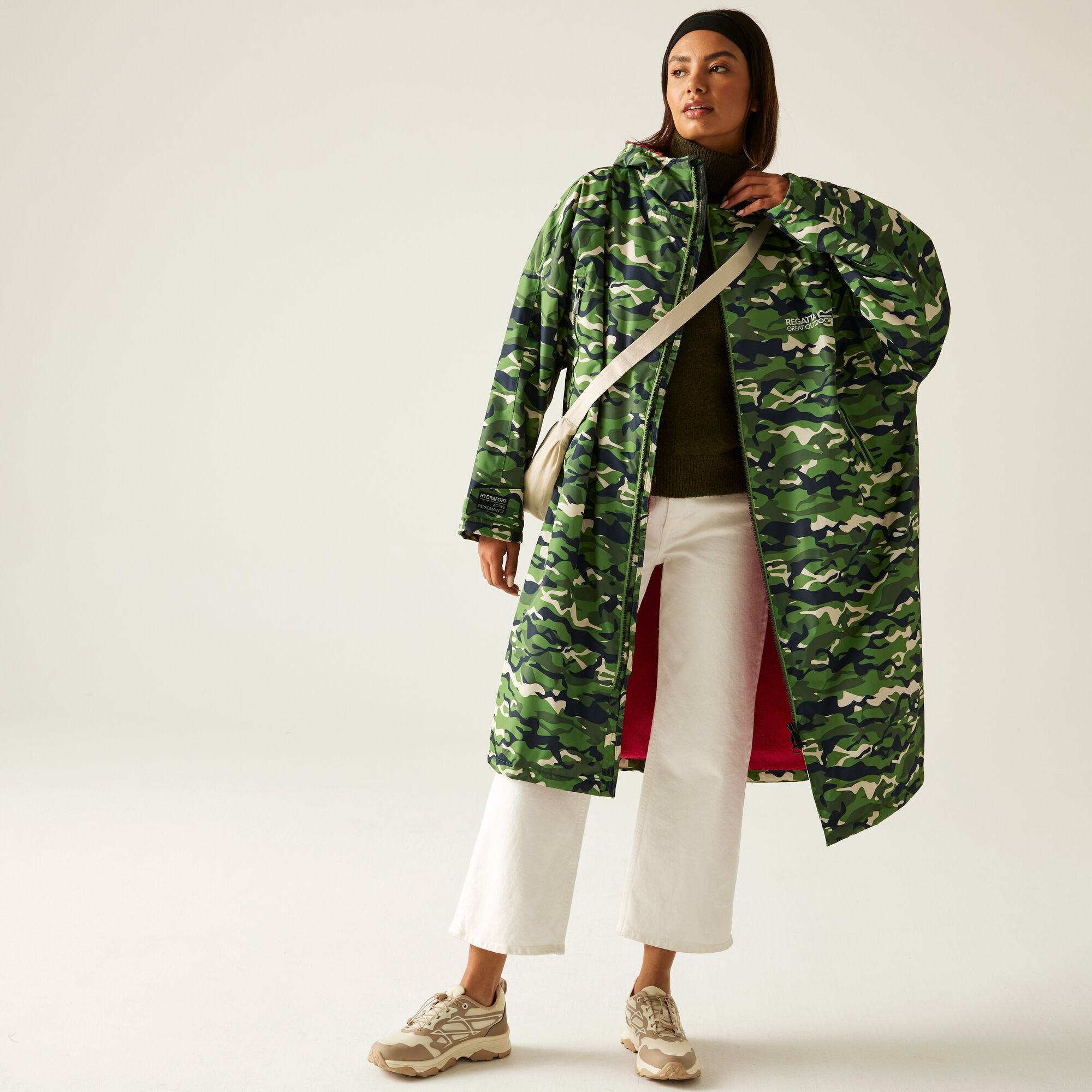 Regatta Płaszcz unisex plażowy wodoodporny Changing Robe Jasnozielony