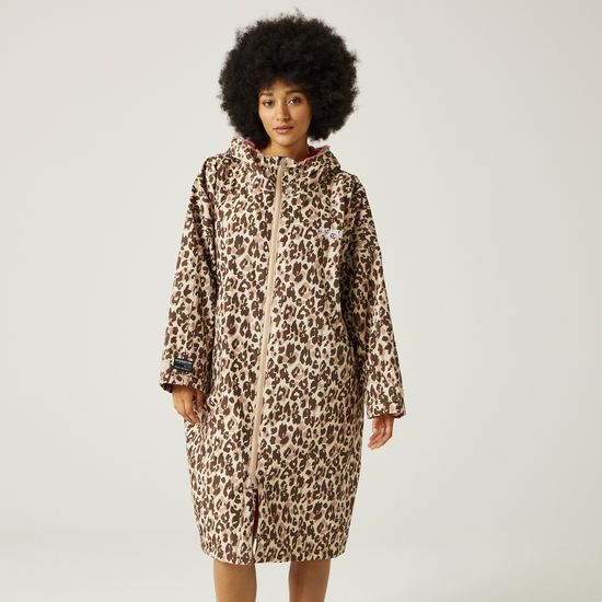 Adult Changing Robe Leopard Print