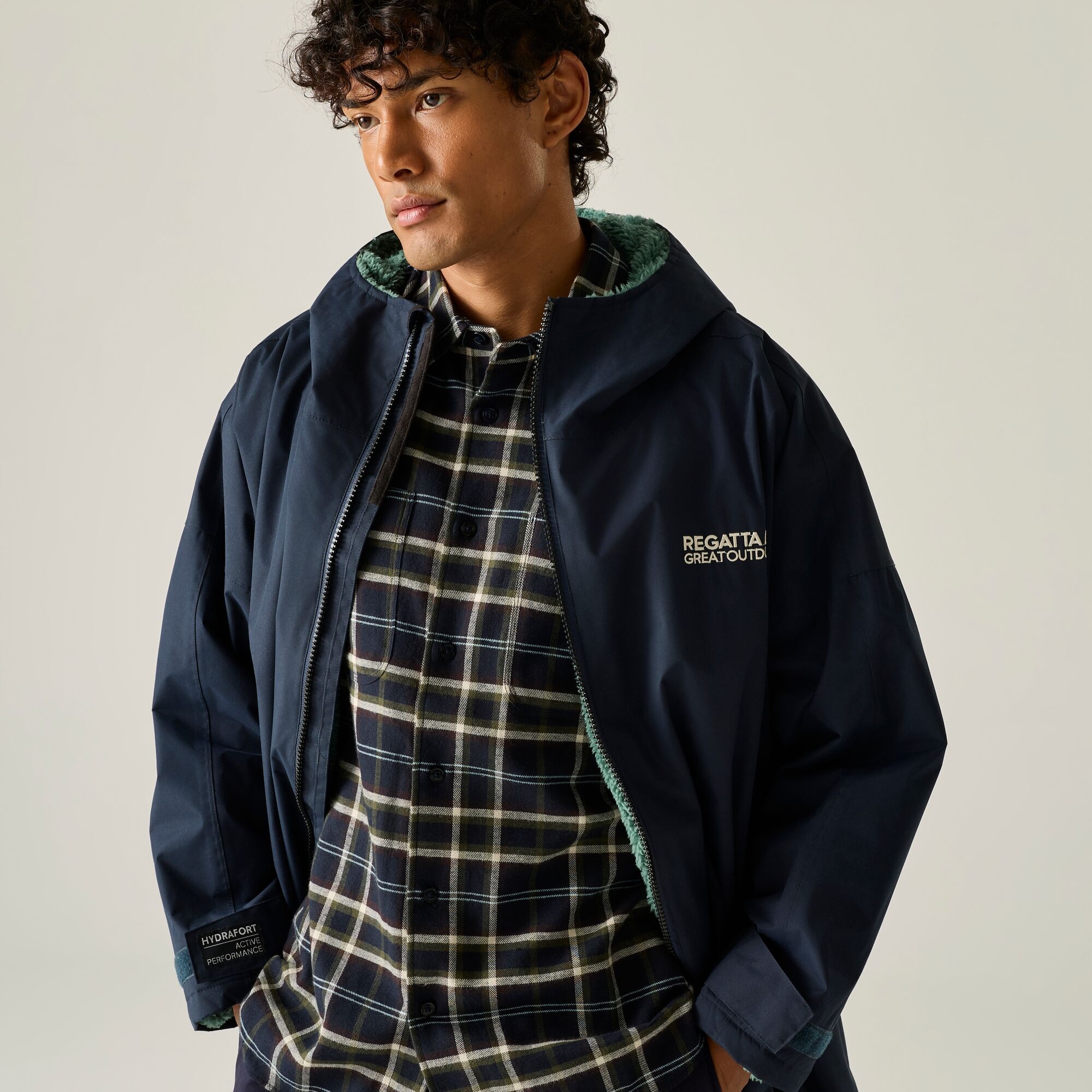 Regatta Płaszcz do przebierania unisex wodoodporny Changing Robe Niebieski