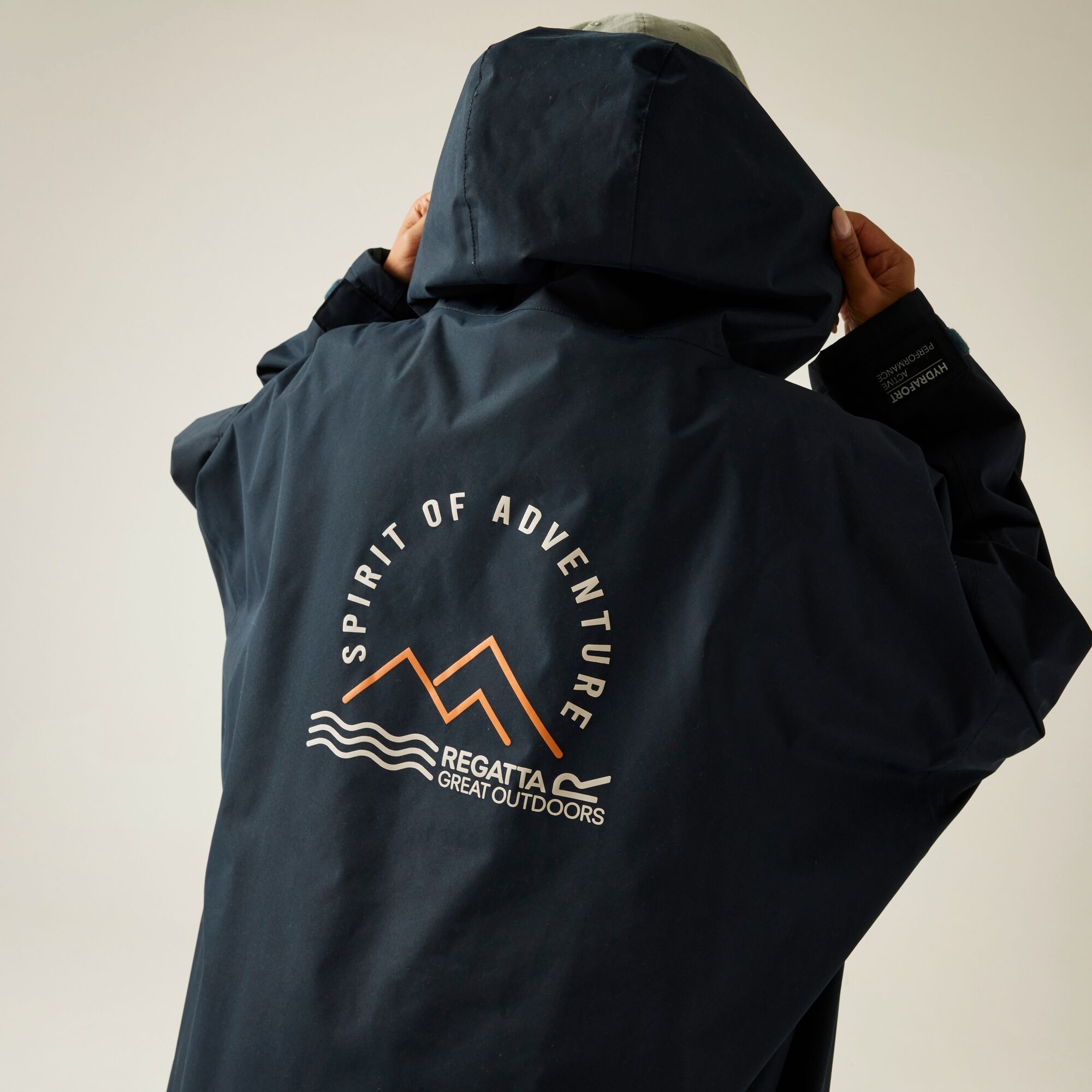 Regatta Płaszcz unisex plażowy wodoodporny Changing Robe Niebieski