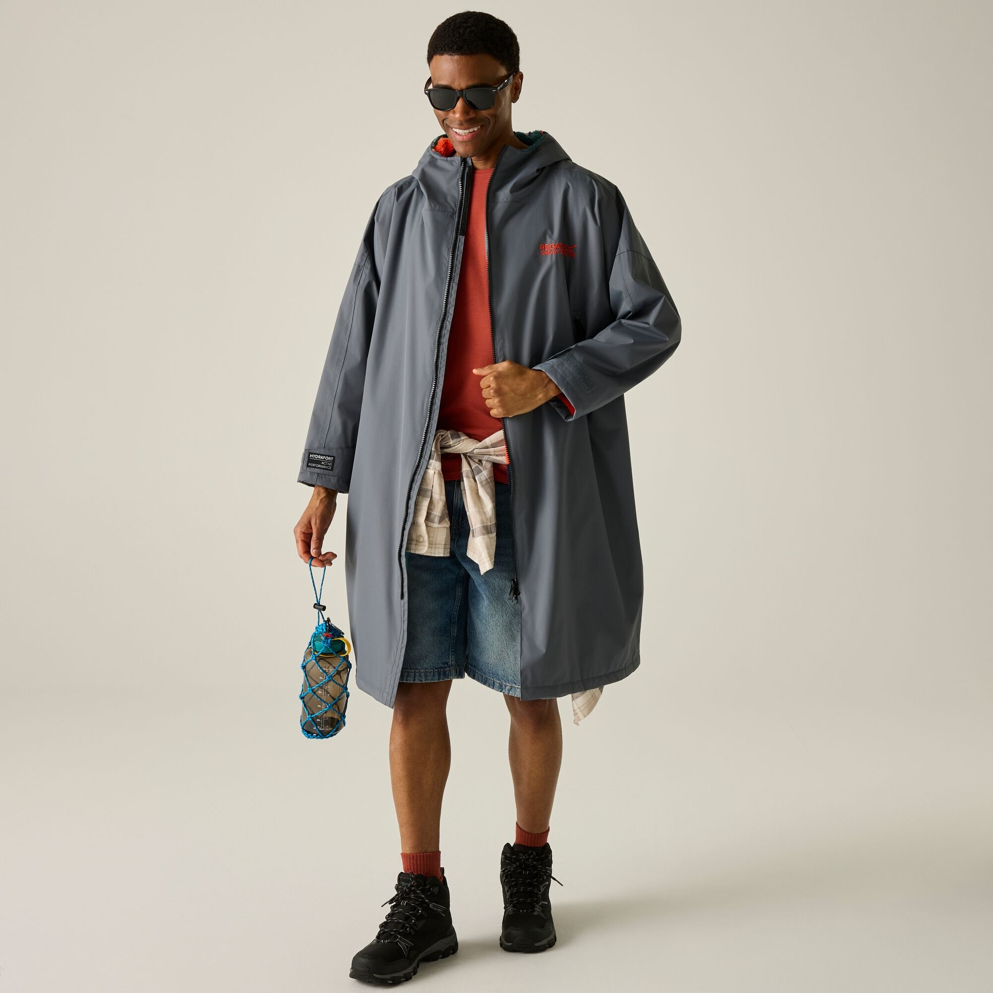 Regatta   Płaszcz do przebierania unisex wodoodporny Changing Robe Szary