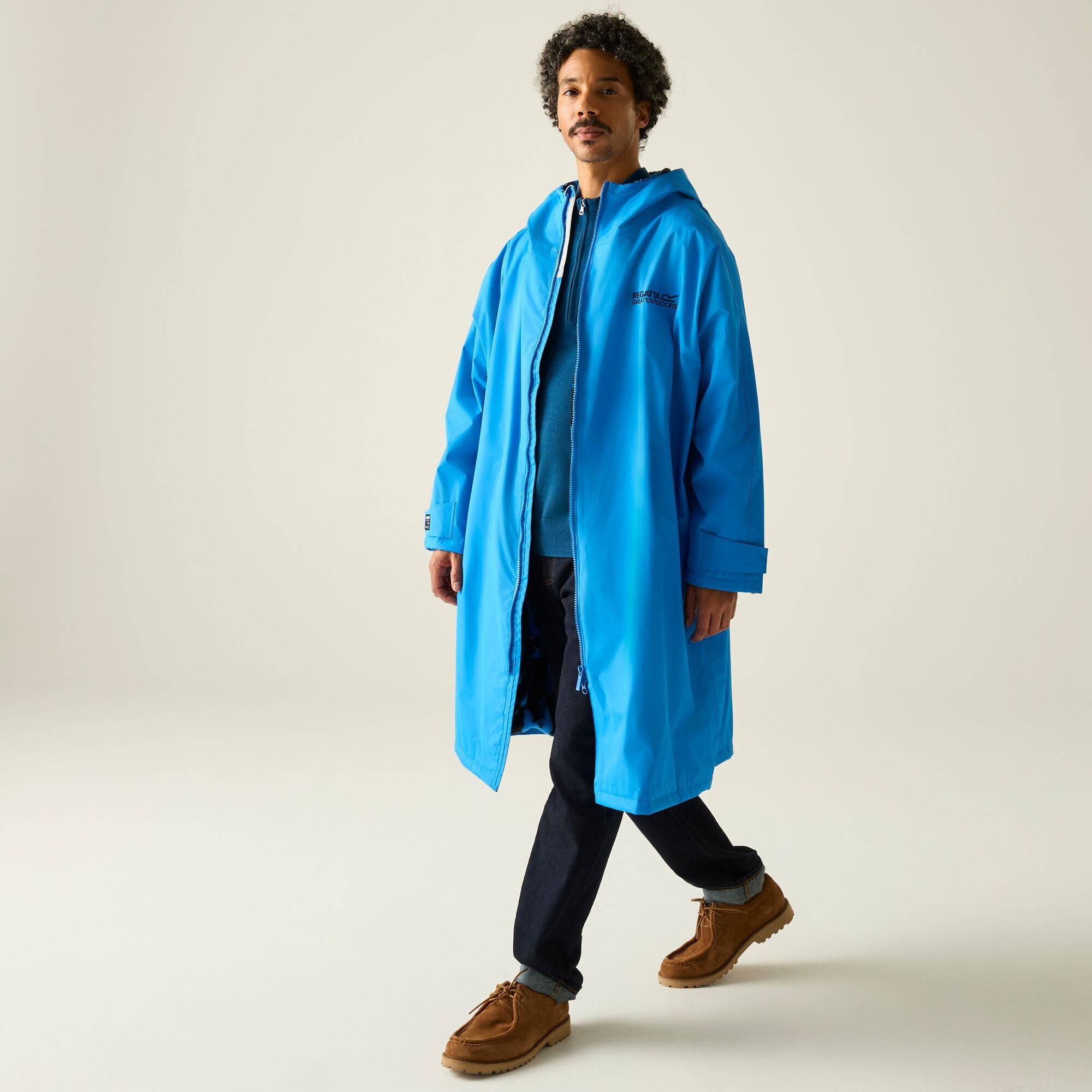Regatta Płaszcz do przebierania unisex wodoodporny Changing Robe Niebieski