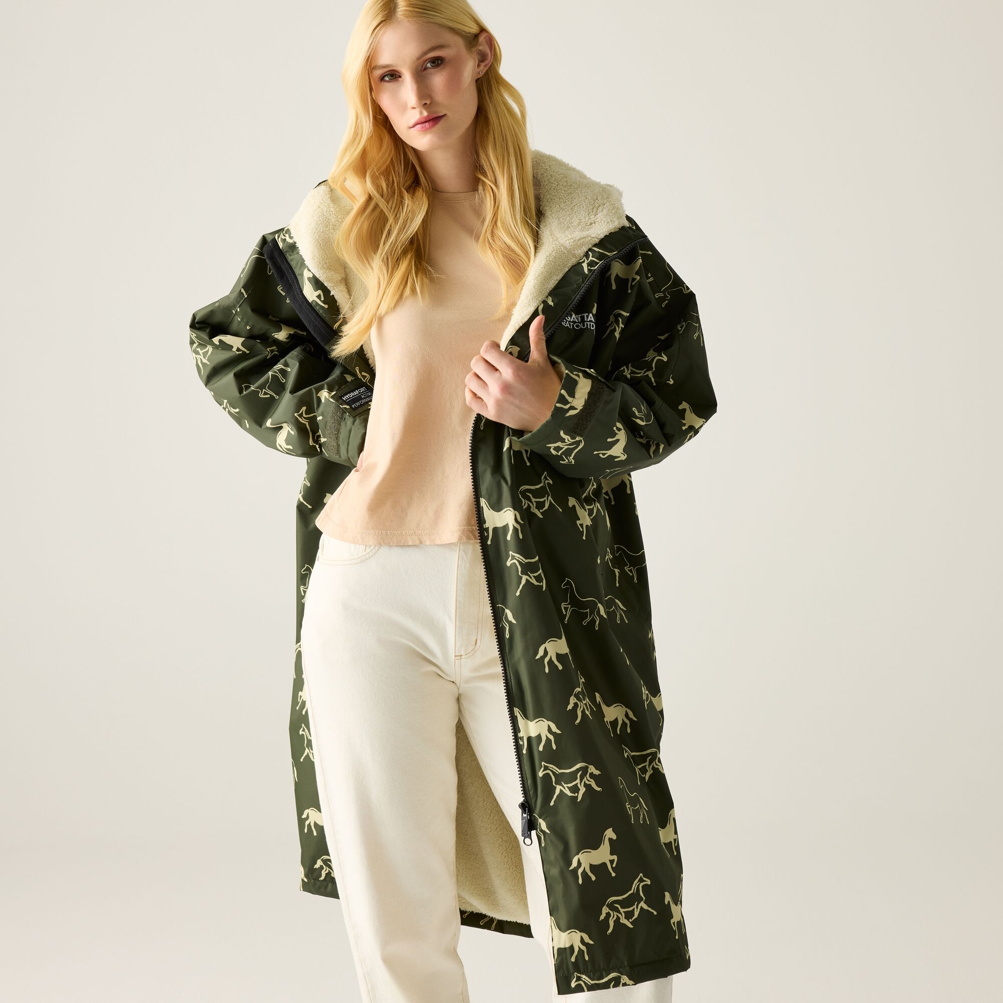 Regatta Regatta Płaszcz do przebierania unisex wodoodporny Changing Robe Zielony