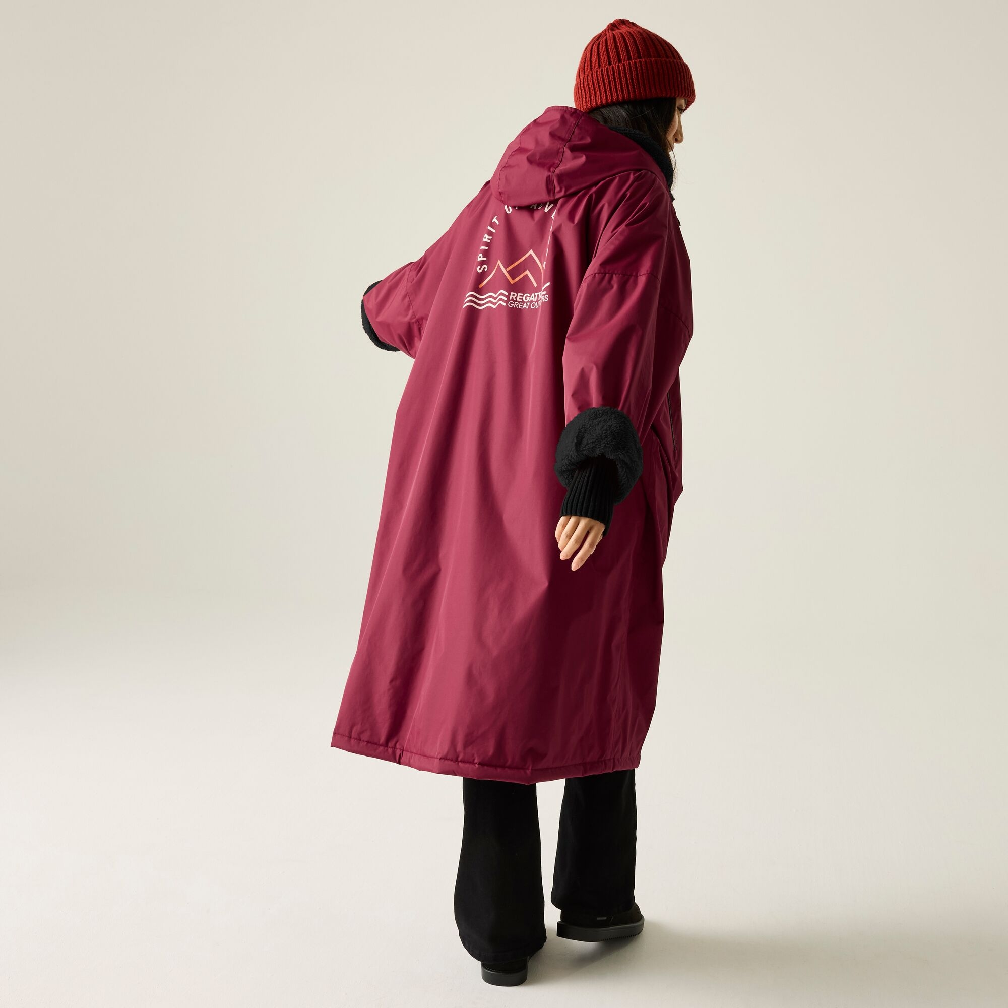 Regatta   Płaszcz do przebierania unisex wodoodporny Changing Robe Czerwony