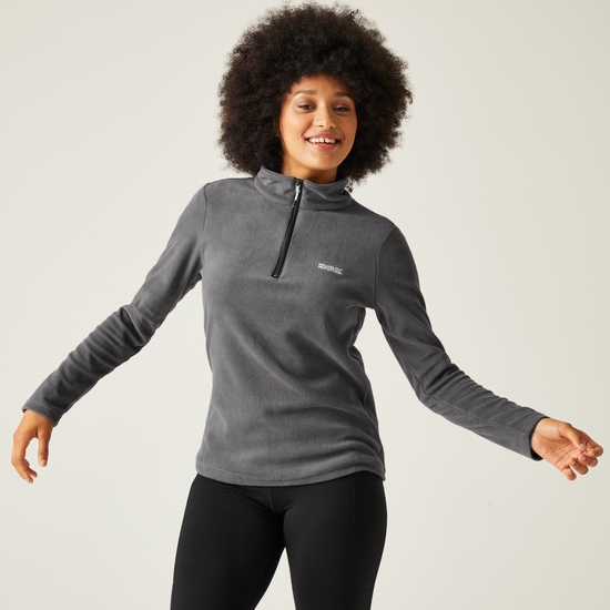 Women's Sweethart Lightweight Half-Zip Fleece Seal Grey