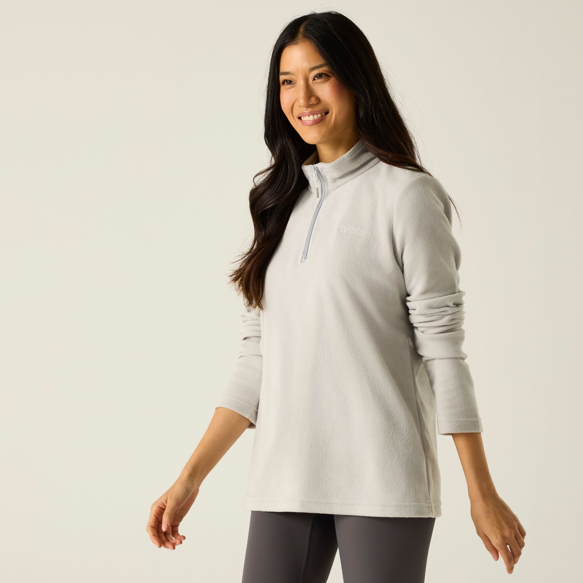 Regatta Polar damski z suwakiem 1/2 Sweethart Szary