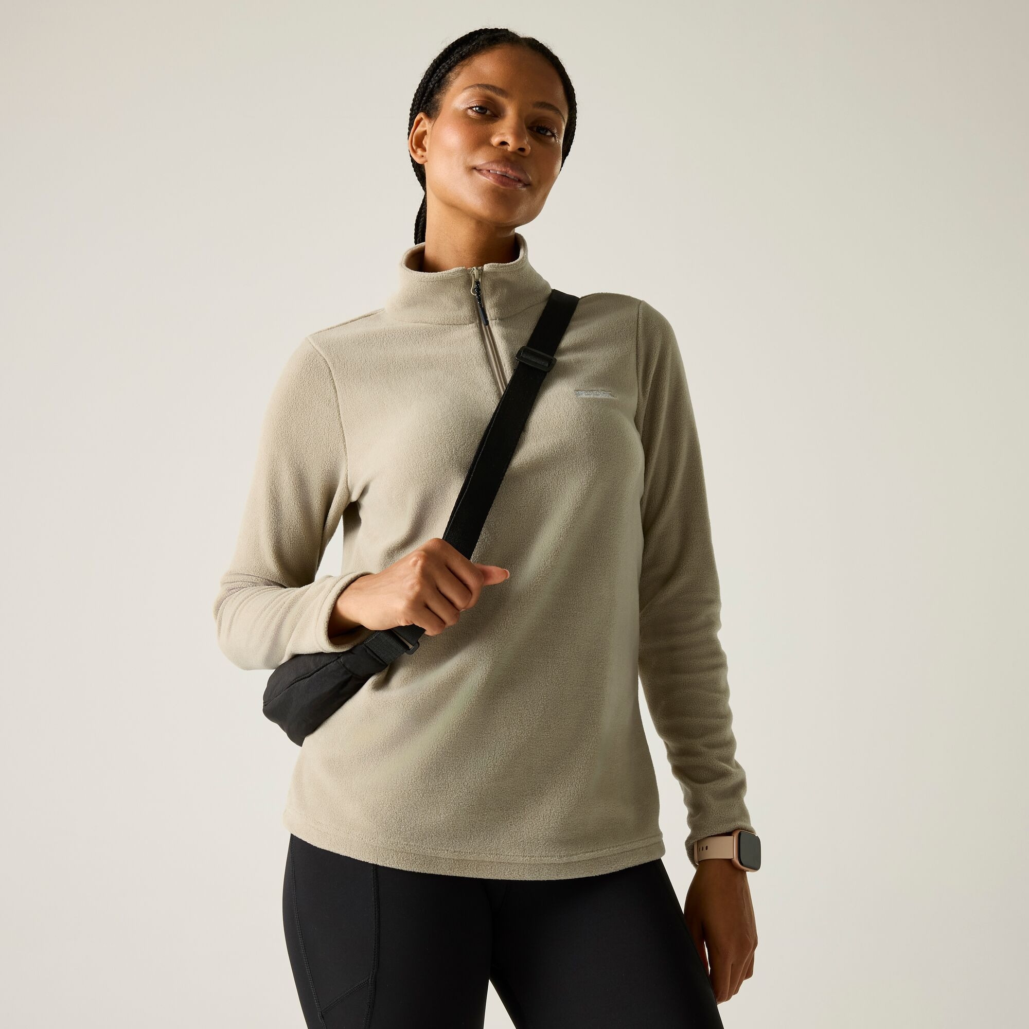 Regatta Sweethart Half-Zip Fleece Size: 24 Women's Brown