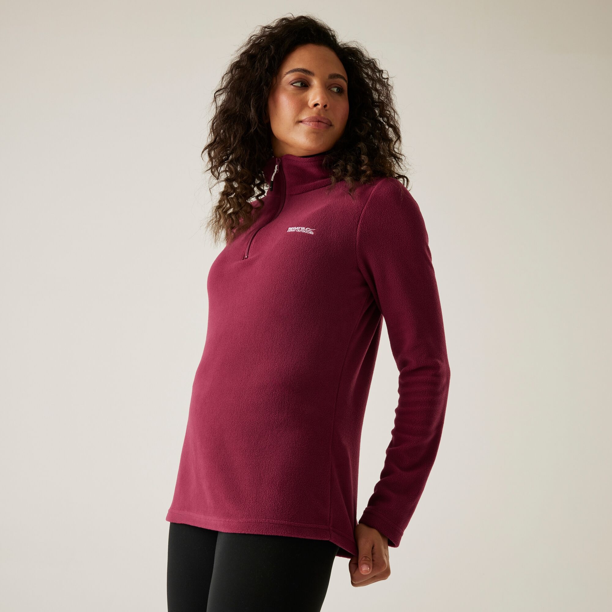 Regatta Polar damski z suwakiem 1/2 Sweethart Burgundowy