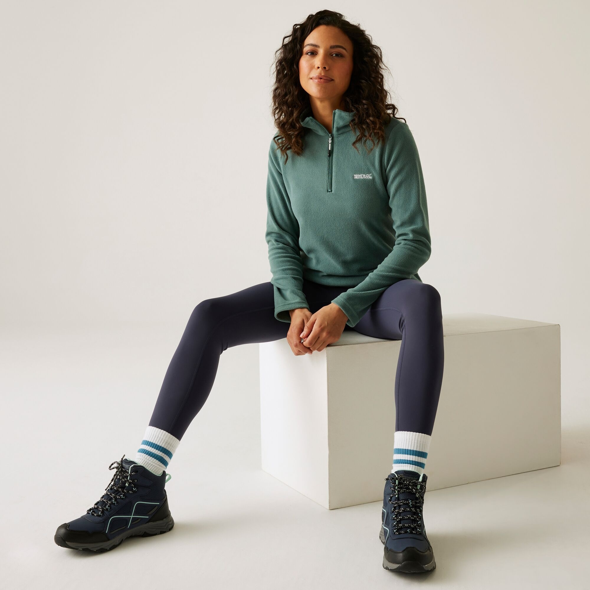 Regatta Polar damski z suwakiem 1/2 Sweethart Zielony