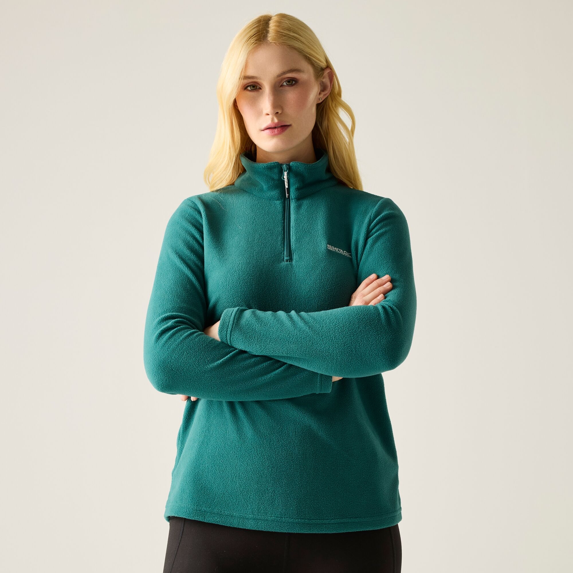 Regatta   Polar damski z suwakiem 1/2 Sweethart Zielony