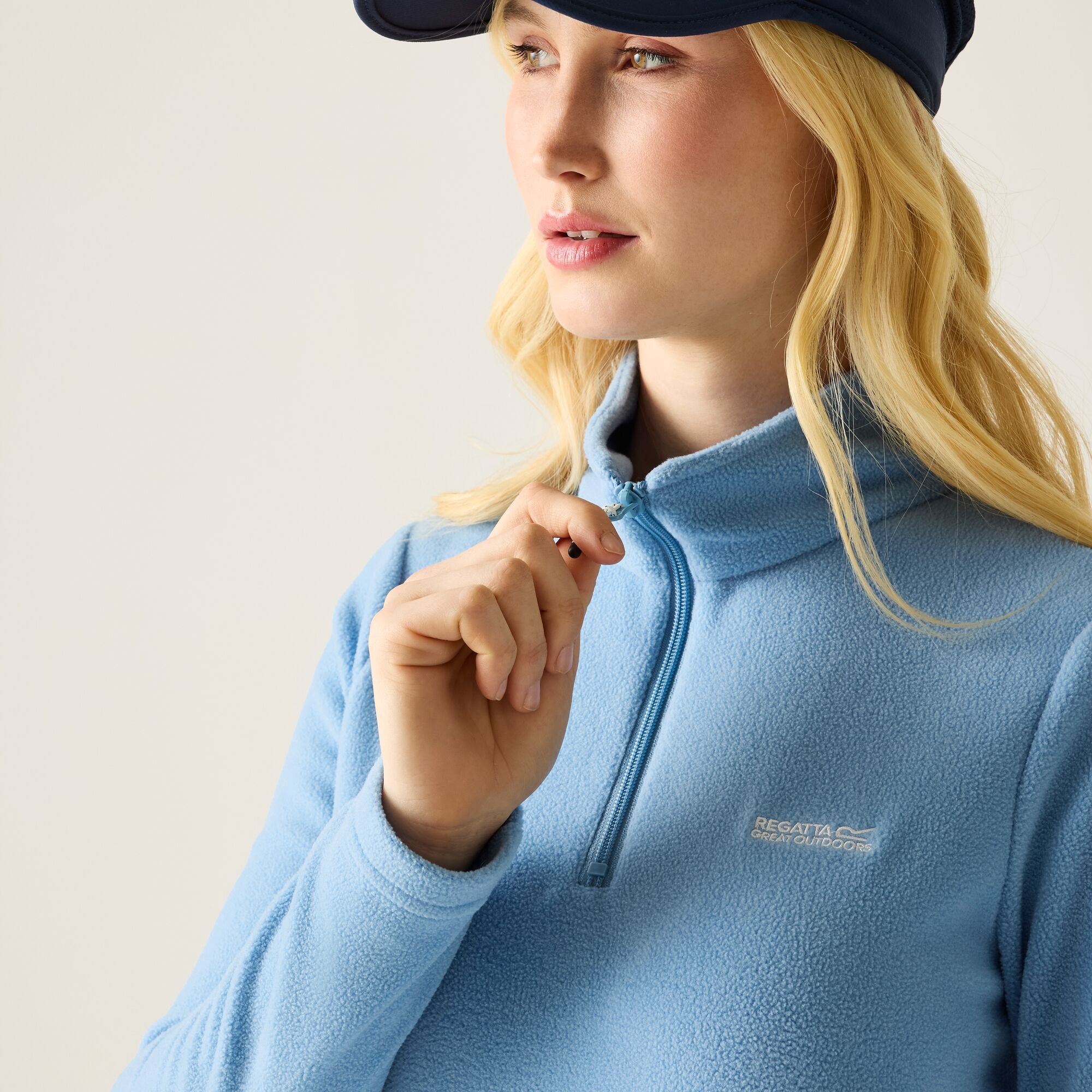 Regatta Polar damski z suwakiem 1/2 Sweethart Niebieski