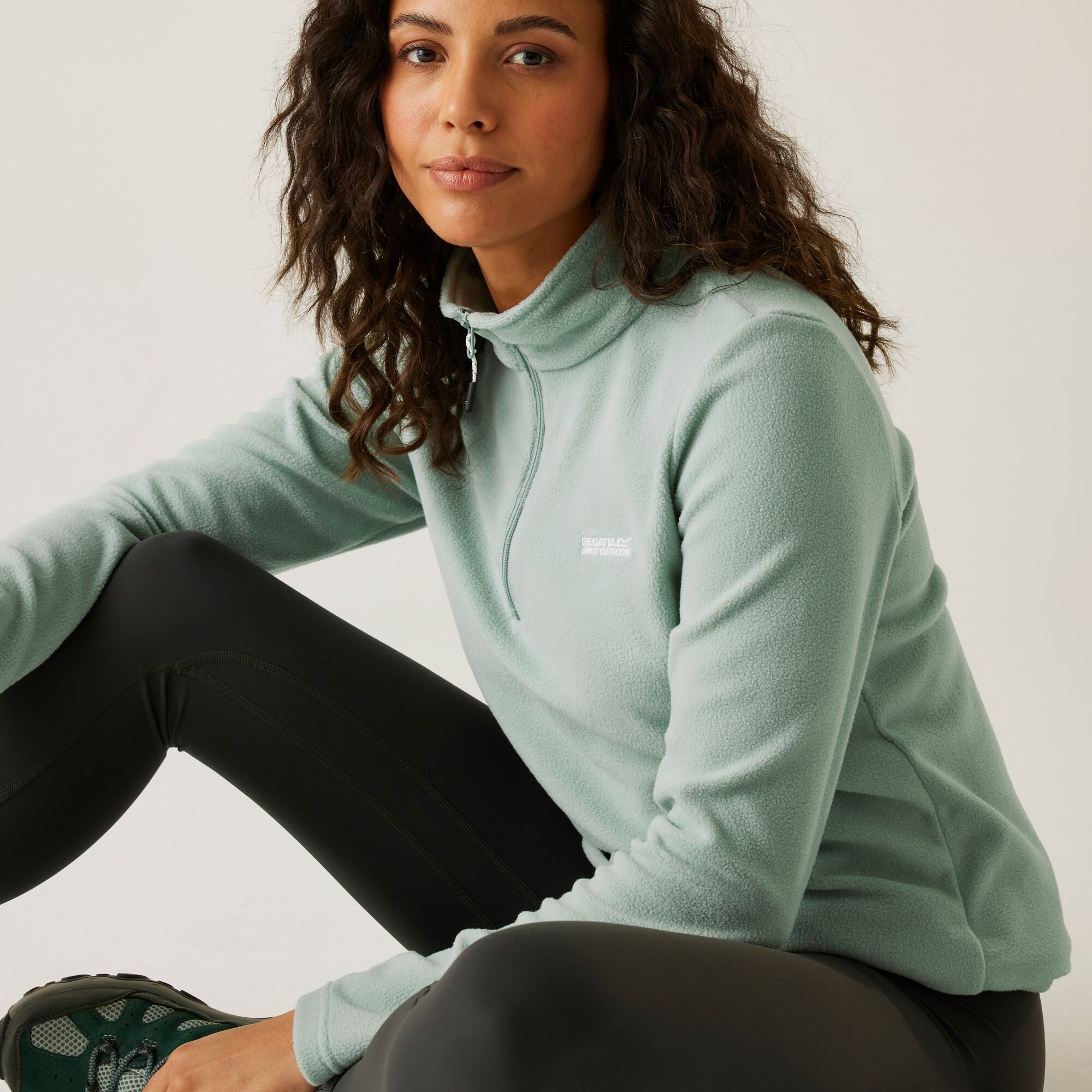 Regatta Polar damski z suwakiem 1/2 Sweethart Zielony