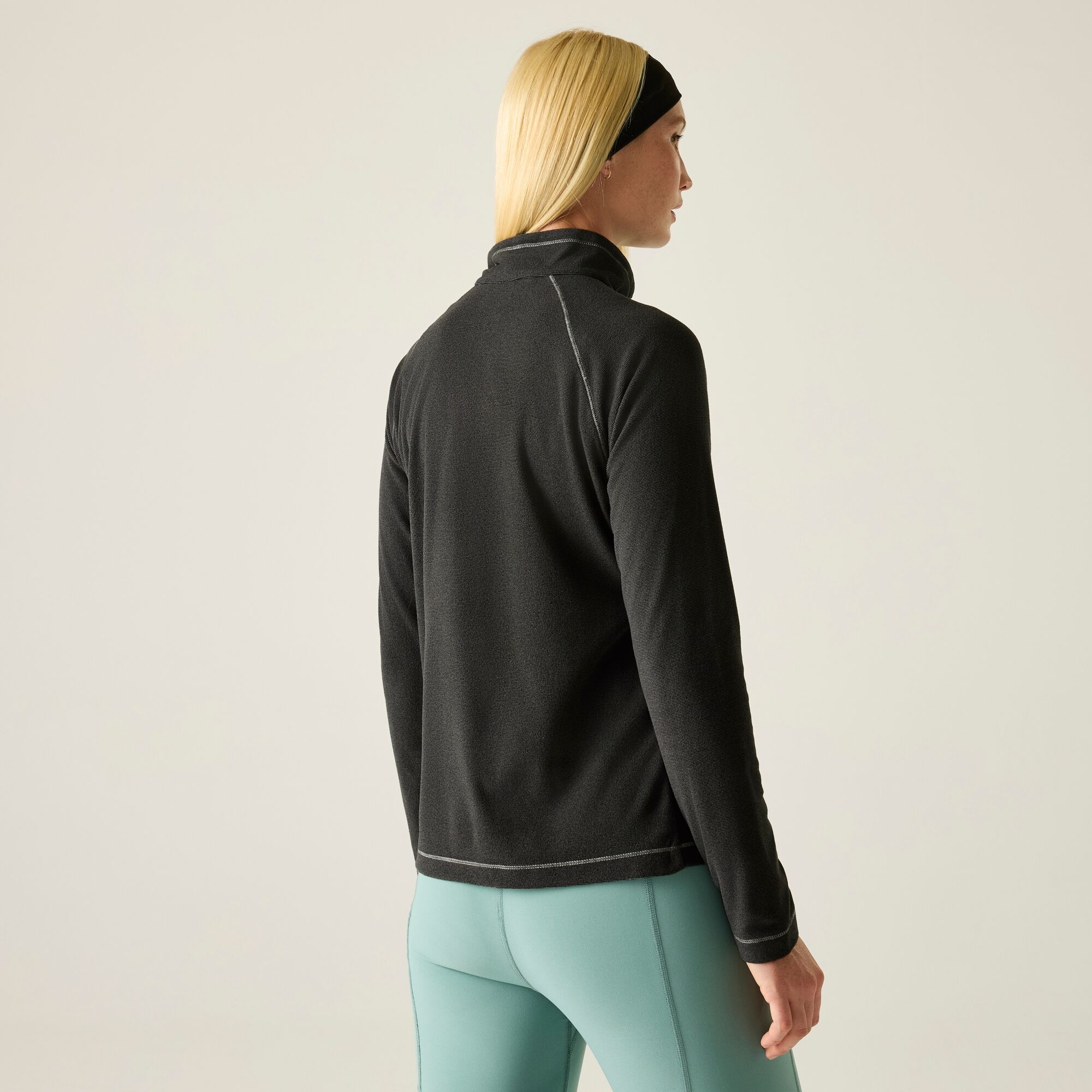 Regatta Women's Dark Grey Montes Lightweight Half Zip Fleece In | Size: 10 - Image 1
