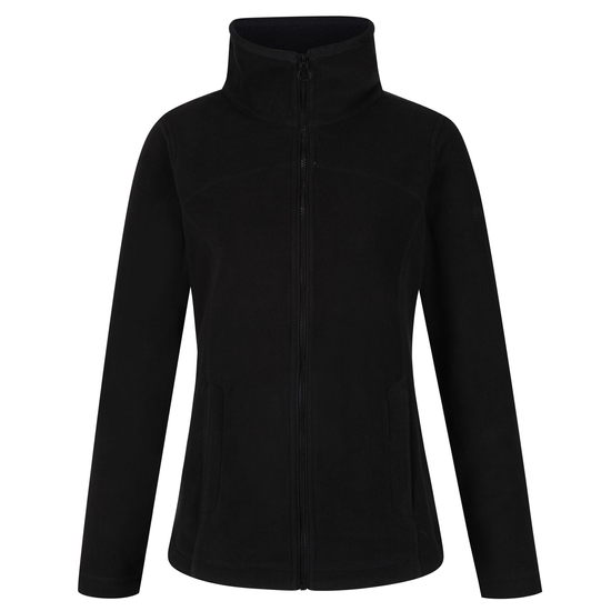 Fayona Fleece mit durchgehendem Reißverschluss für Damen Schwarz