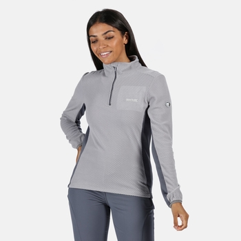 Women's Highton Lightweight Half Zip Honeycomb Fleece Dapple Onyx Grey