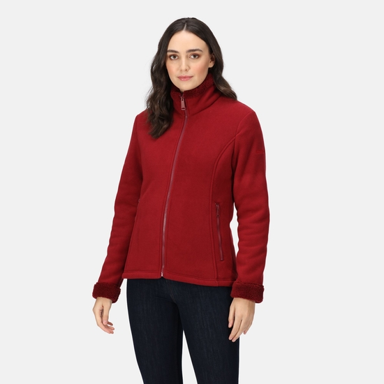 Brandall Femme Polaire épais zippé Rouge