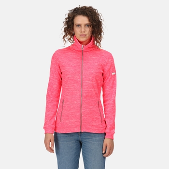 Women's Everleigh Full Zip Fleece Neon Pink Marl