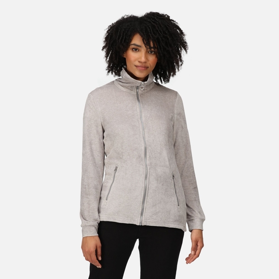Women's Everleigh Full Zip Fleece Mineral Grey Texture