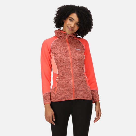 Women's Walbury III Full Zip Fleece Fusion Coral Neon Peach