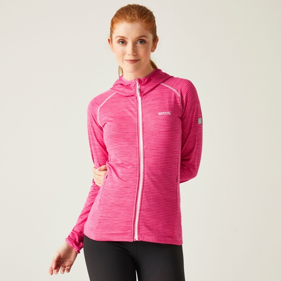Yonder Femme Sweat à capuche zippé Rose