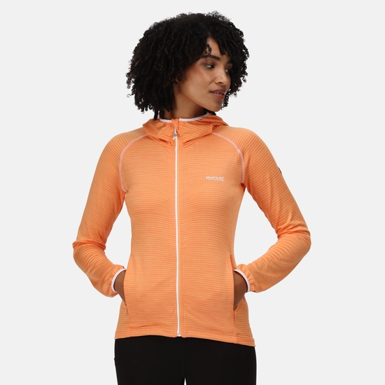 Yonder Femme Sweat à capuche zippé Orange