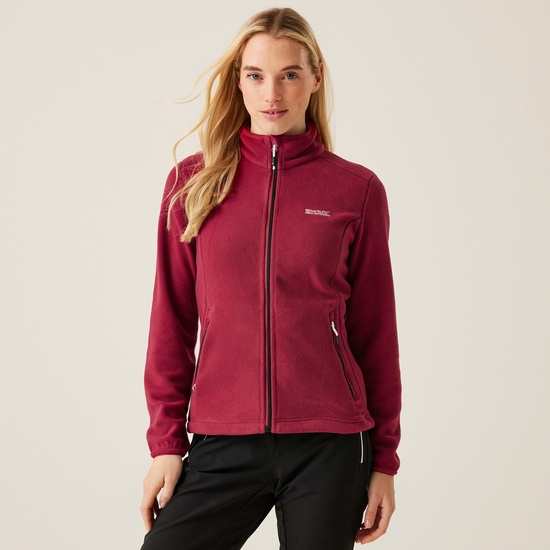 Floreo IV Femme Polaire zippé Rouge