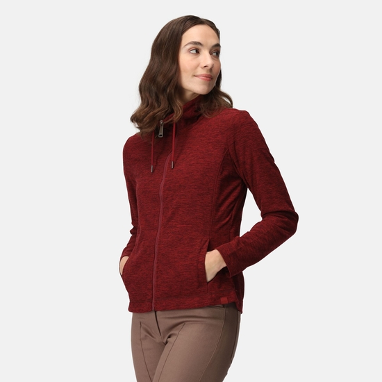 Women's Kizmitt Full Zip Jumper Mineral Red Marl