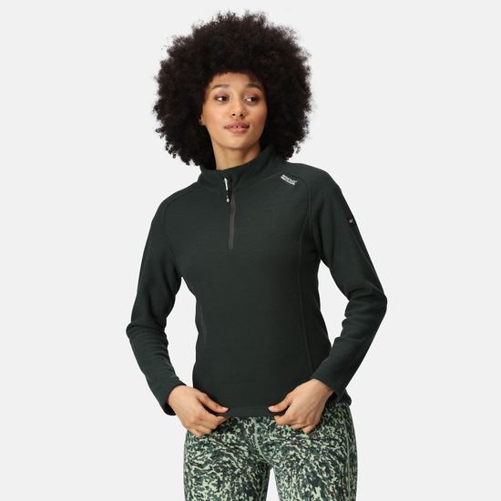 Kenger II Polaire 1/4 zip pour femme Vert