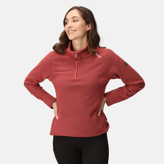 Kenger II Polaire 1/4 zip pour femme Rouge