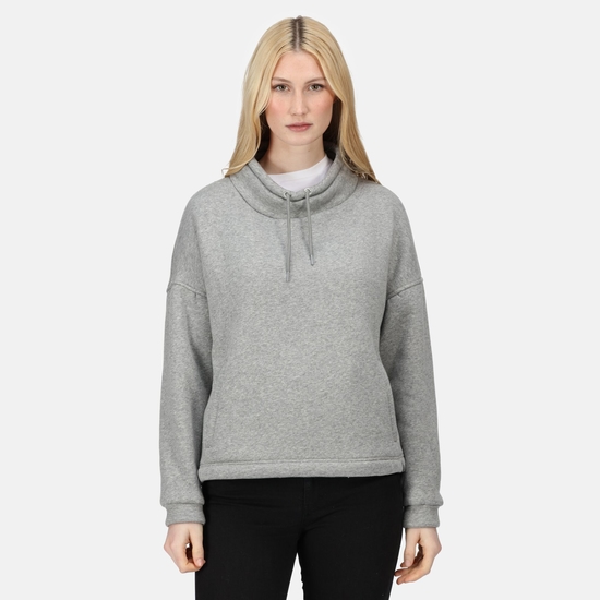 Janelle Damen-Pullover in Jersey-Qualität Grau