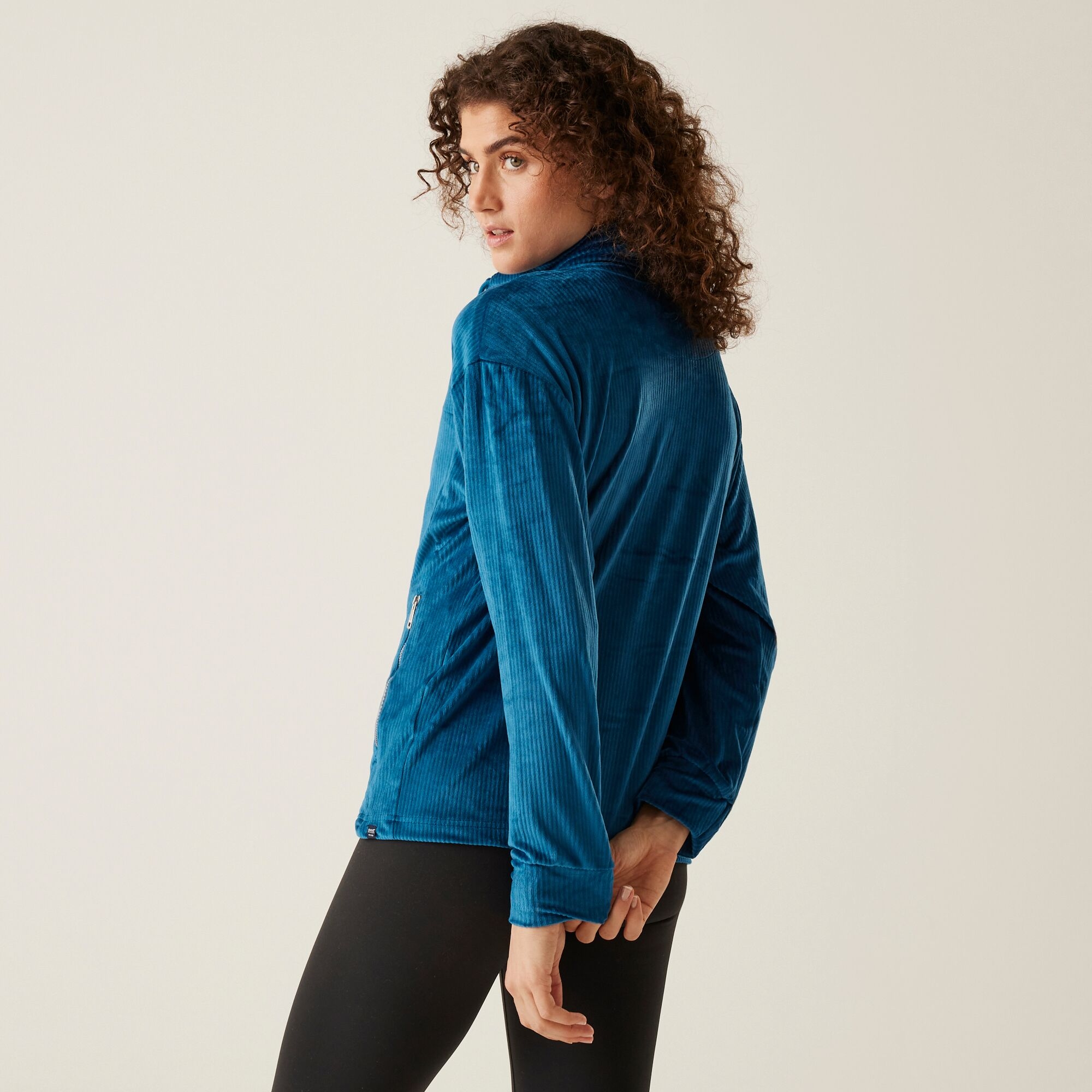 Damska bluza z suwakiem Jessalyn Niebieski