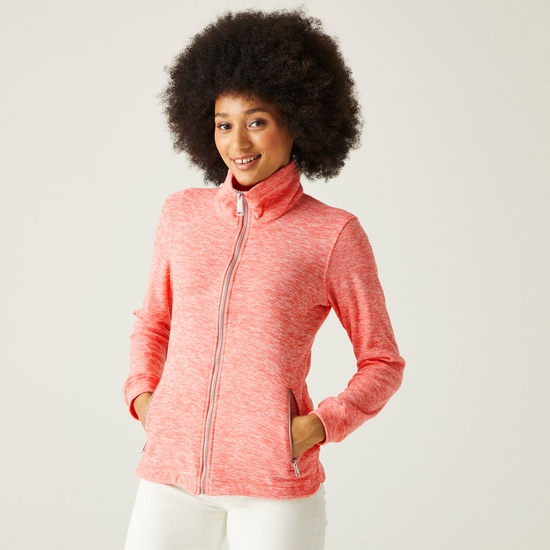 Women's Azaelia Full-Zip Fleece Shell Pink Marl
