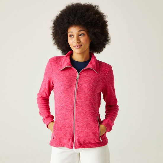 Women's Azaelia Full-Zip Fleece Hot Pink Marl