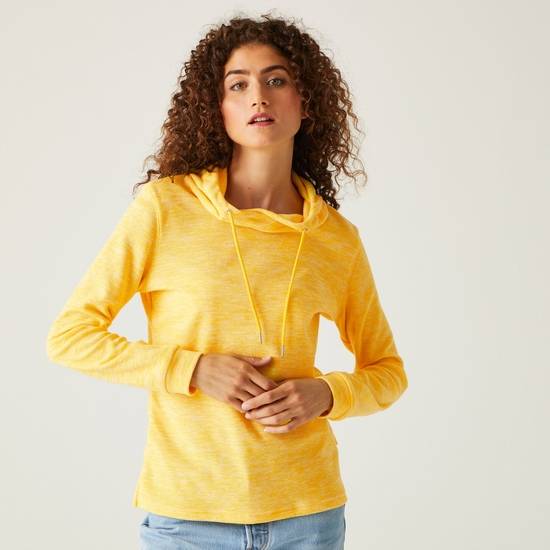 Azaelia Femme Sweat à capuche léger Jaune