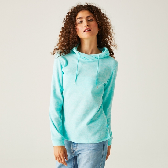 Women's Azaelia Lightweight Hoodie Aqua Splash Marl