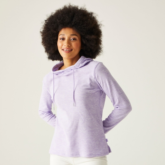 Azaelia Femme Sweat à capuche léger Violet