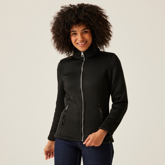 Women's Razia II Full Zip Bonded Fleece Black Black
