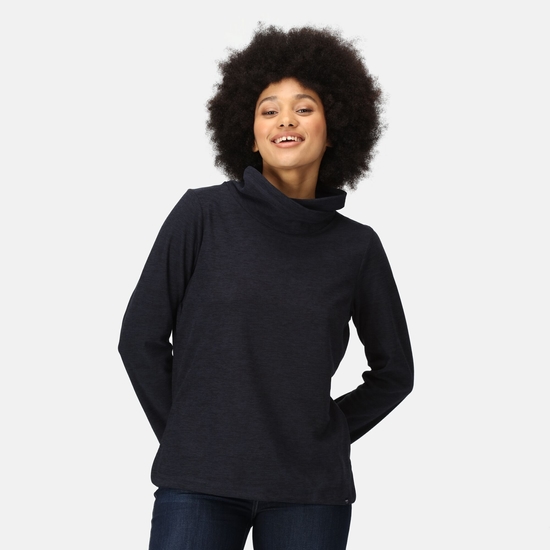 Women's Kizmitt Overhead Fleece Hoody Navy Black Marl