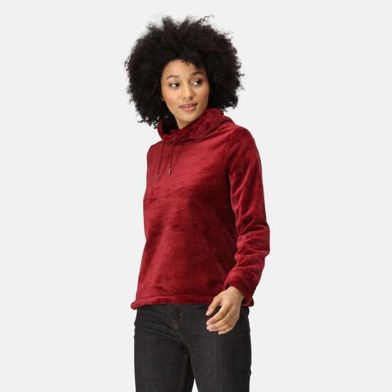 Bardou flauschiger Pullover für Damen Rot