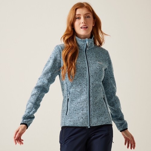 Women s Mayse Full Zip Fleece Dark Khaki Marl Regatta UK